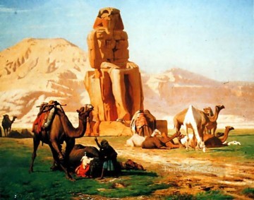 El coloso de Memnon Orientalismo árabe griego Jean Leon Gerome Pinturas al óleo